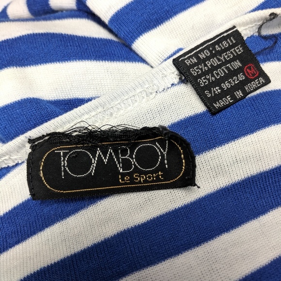 Vintage 80's Puff Sleeve Crop Top - Picture 2 of 6